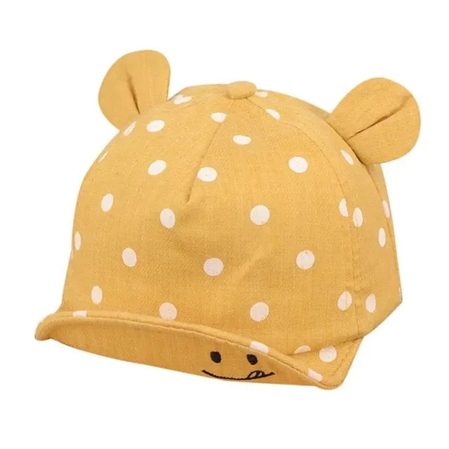 2019 Dot Baby Caps smile Girl Boys Cap