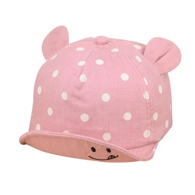 2019 Dot Baby Caps smile Girl Boys Cap