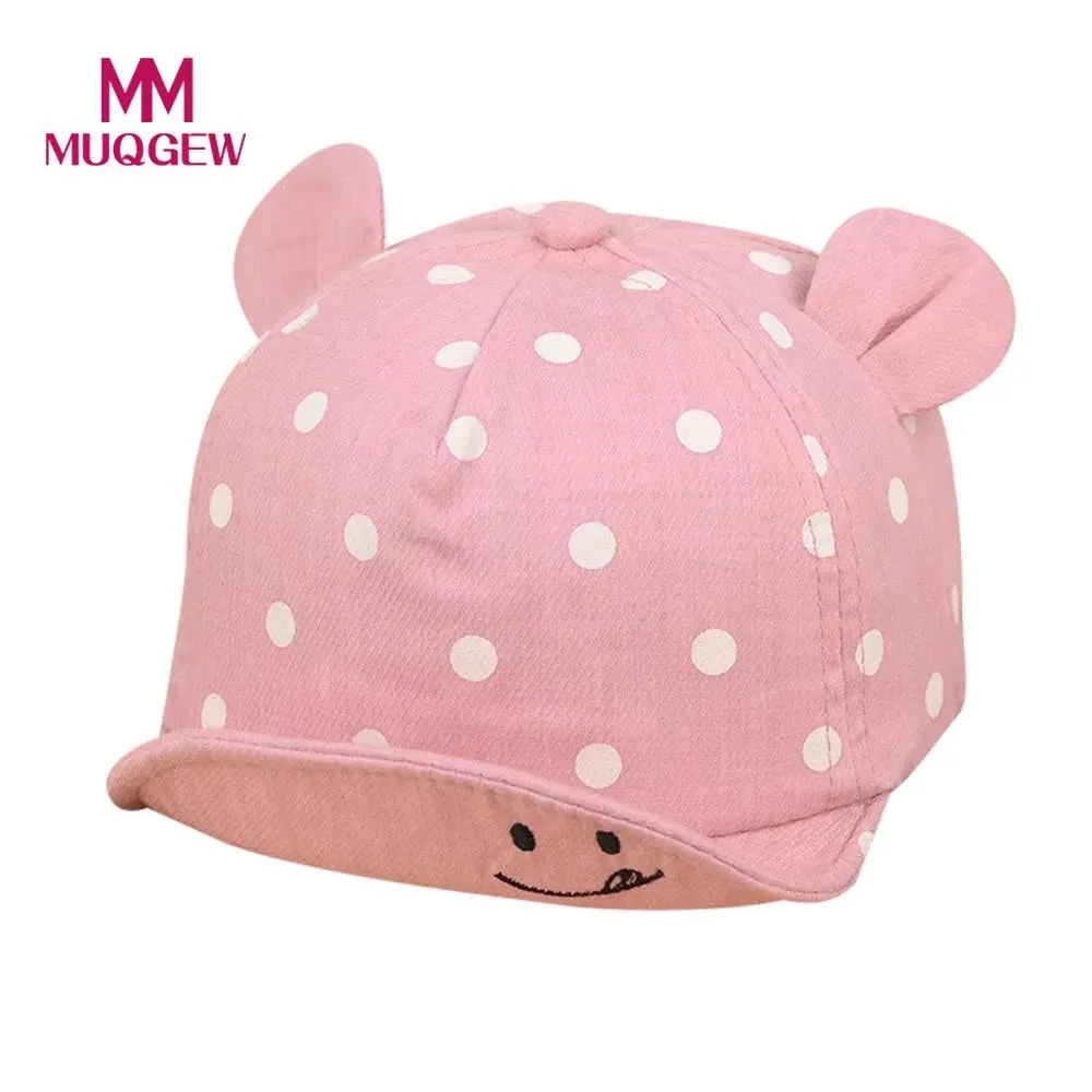 2019 Dot Baby Caps smile Girl Boys Cap