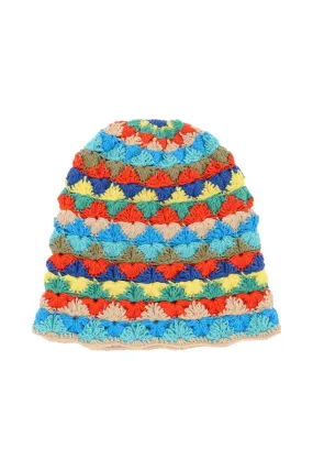 Alanui crochet 'over the rainbow' cloche