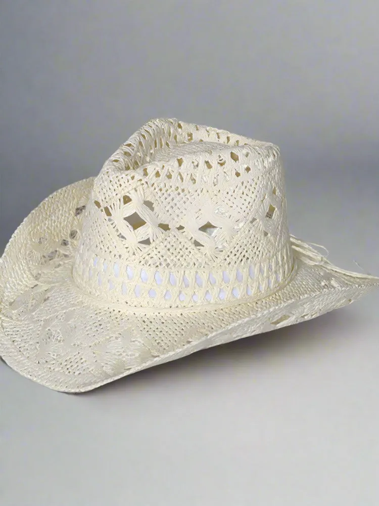 Ashore Western Cowboy Handmade Cowboy Hats Summer Straw hats