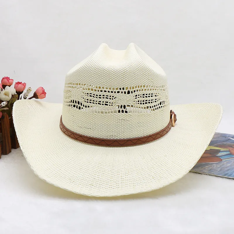 Ashore Western Cowboy Handmade Cowboy Hats Summer Straw hats