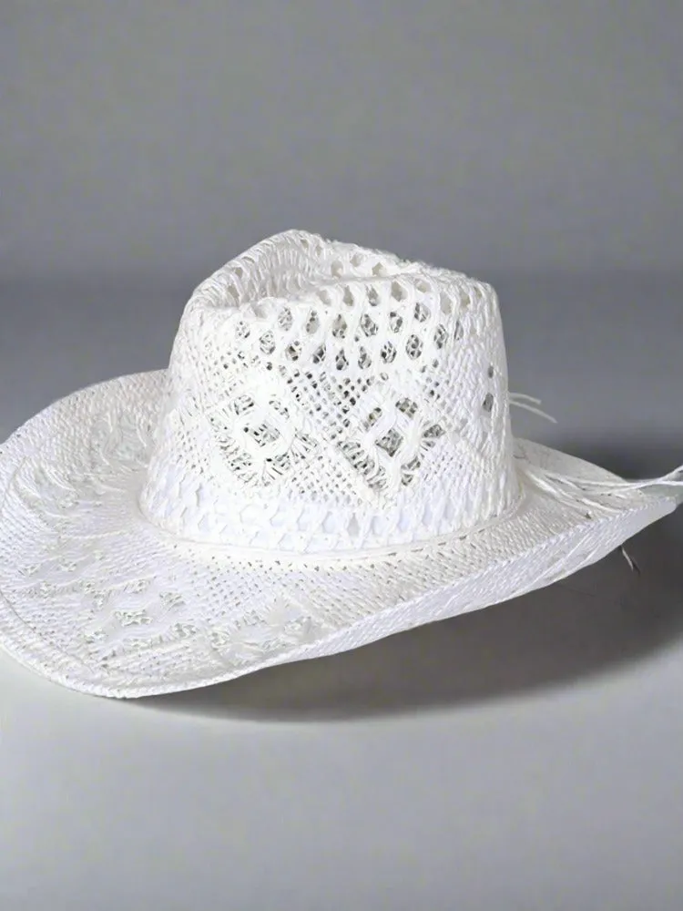 Ashore Western Cowboy Handmade Cowboy Hats Summer Straw hats