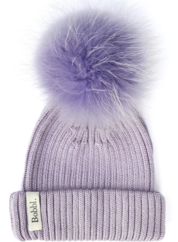 Big Bobbl - Lilac - Fur Pom Pom