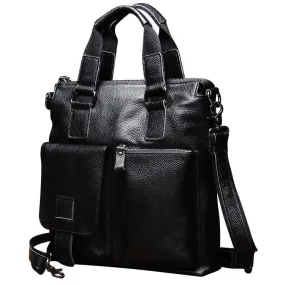 Black New Men Shoulder Leather Business Bags JB259