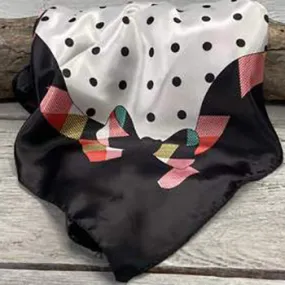 Black Polka Dot Wild Rag