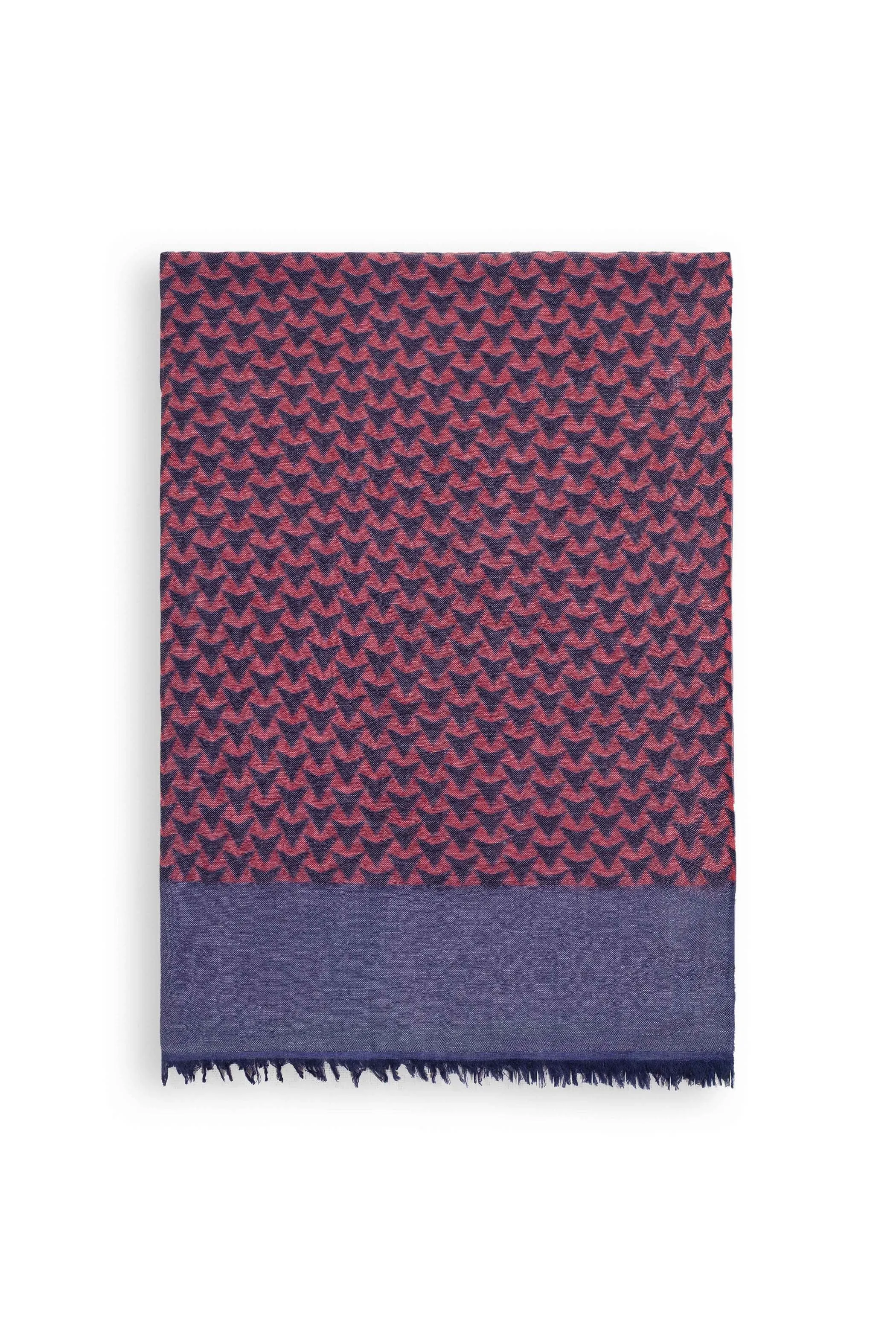 Block Printed Tile | Linen Scarf