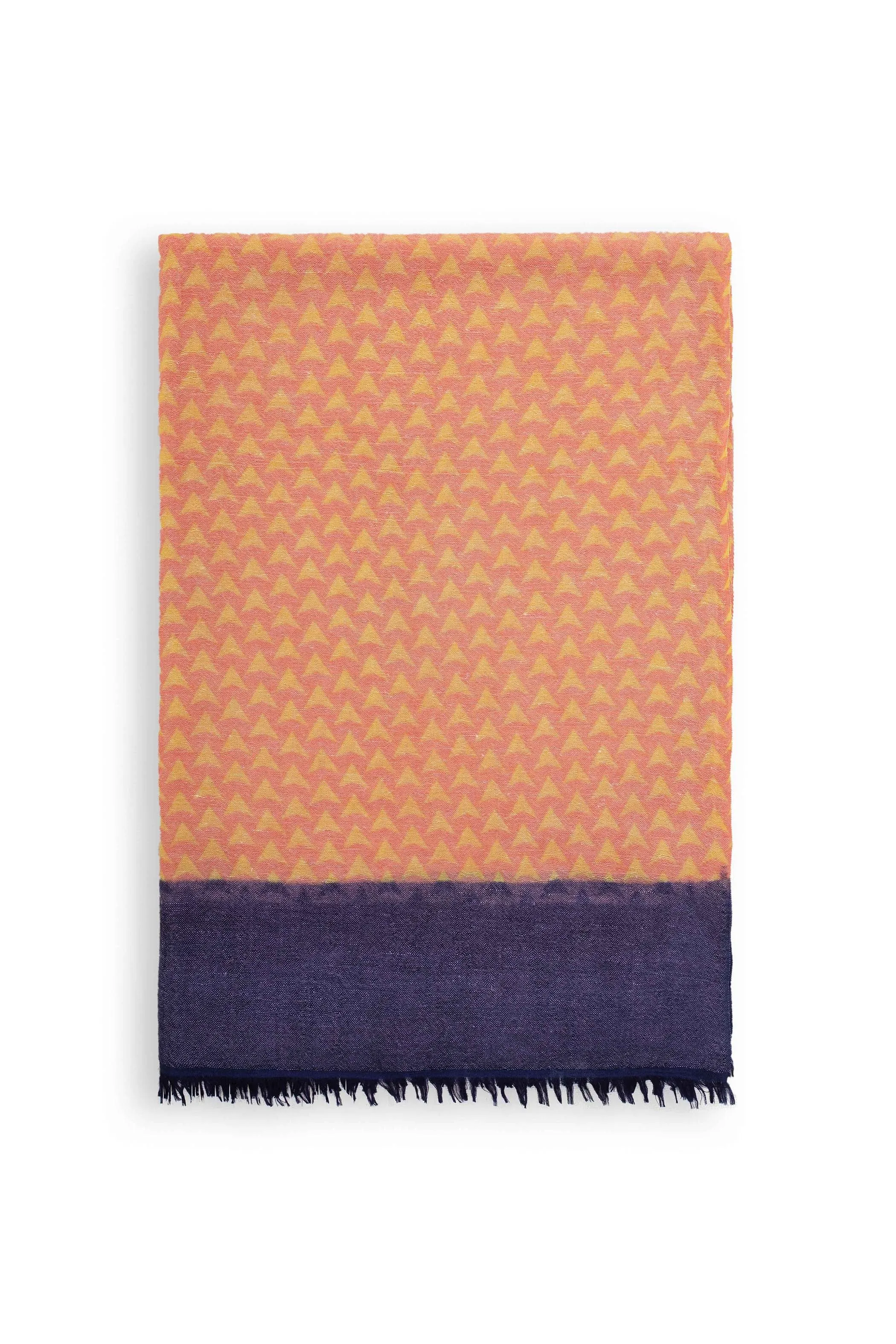 Block Printed Tile | Linen Scarf