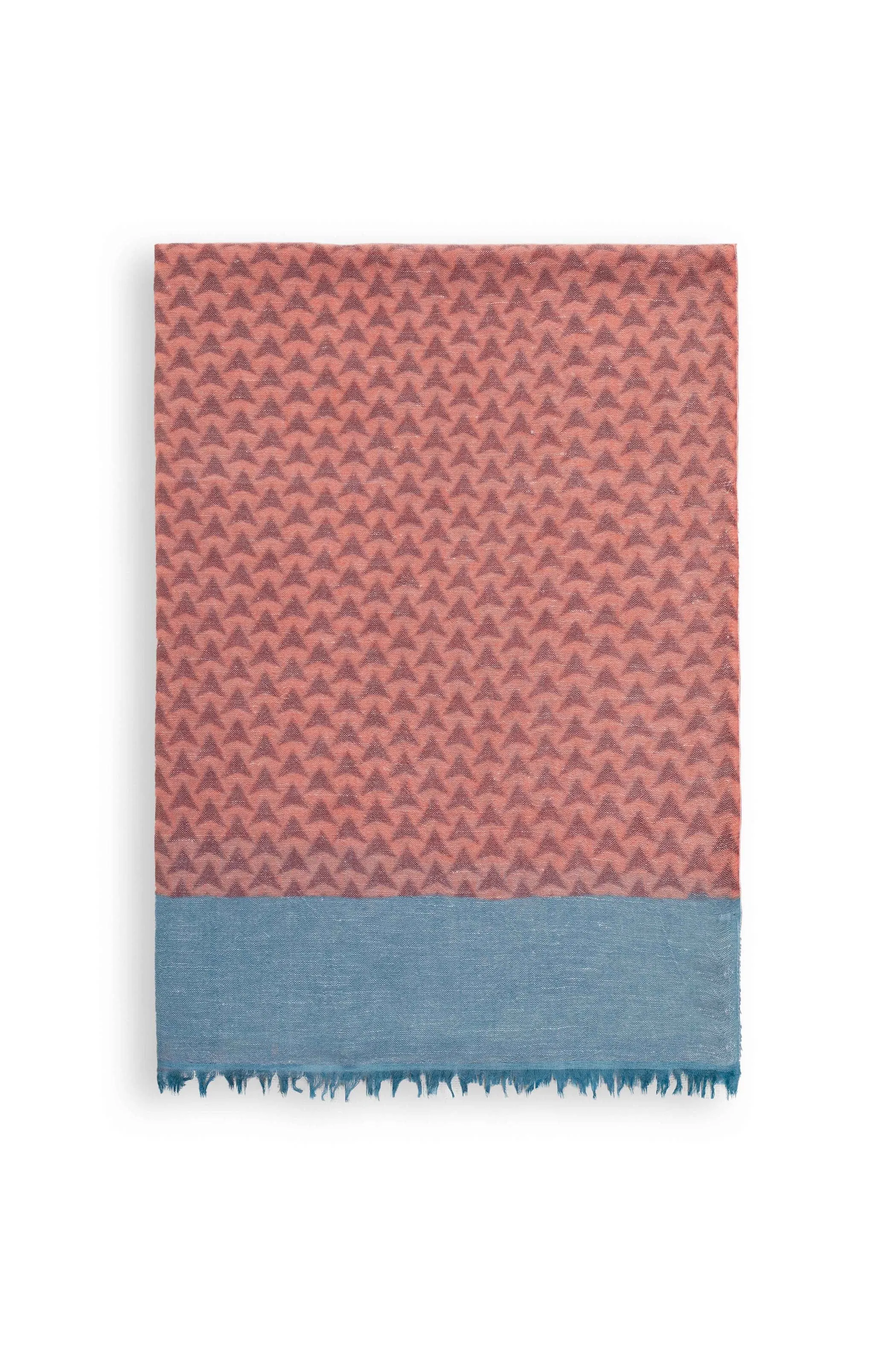 Block Printed Tile | Linen Scarf