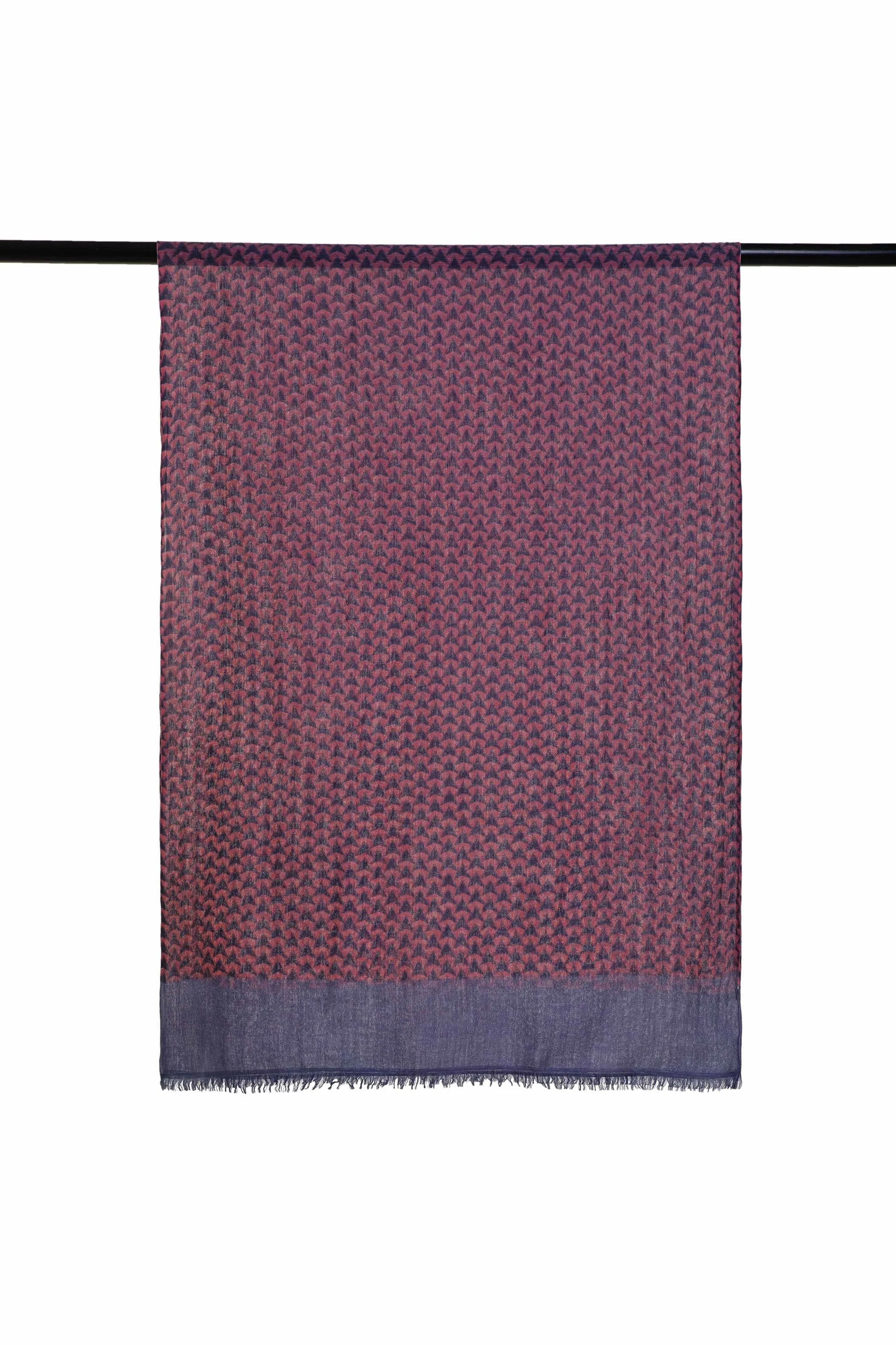 Block Printed Tile | Linen Scarf