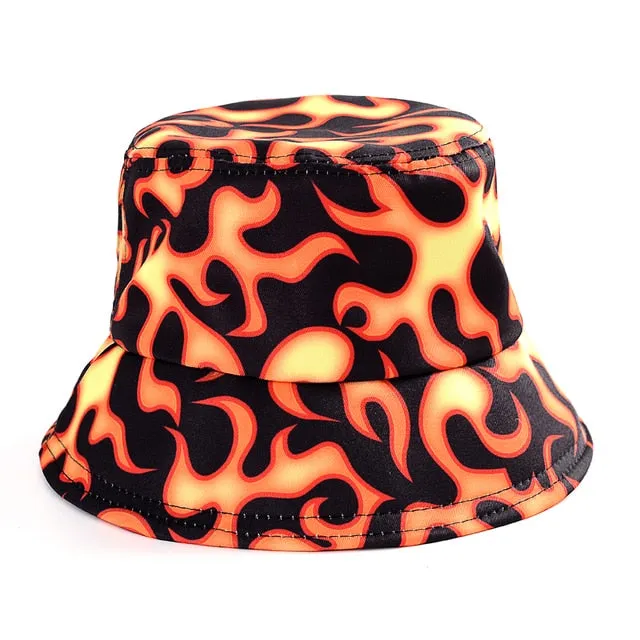 Bucket Hats Women Reversible Summer Print Bucket Hat Travel Hat