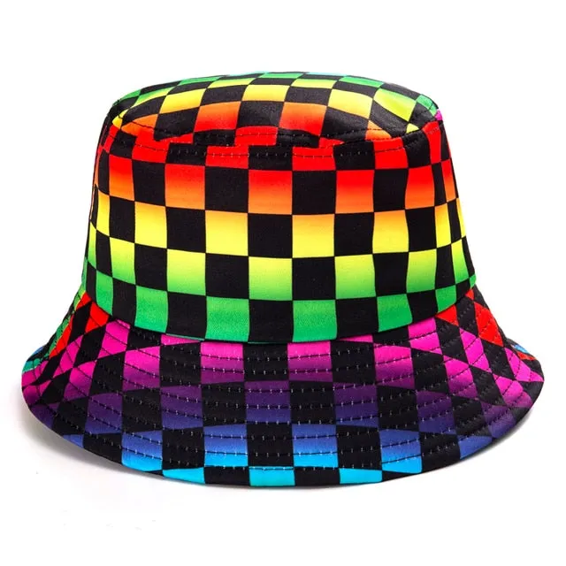 Bucket Hats Women Reversible Summer Print Bucket Hat Travel Hat