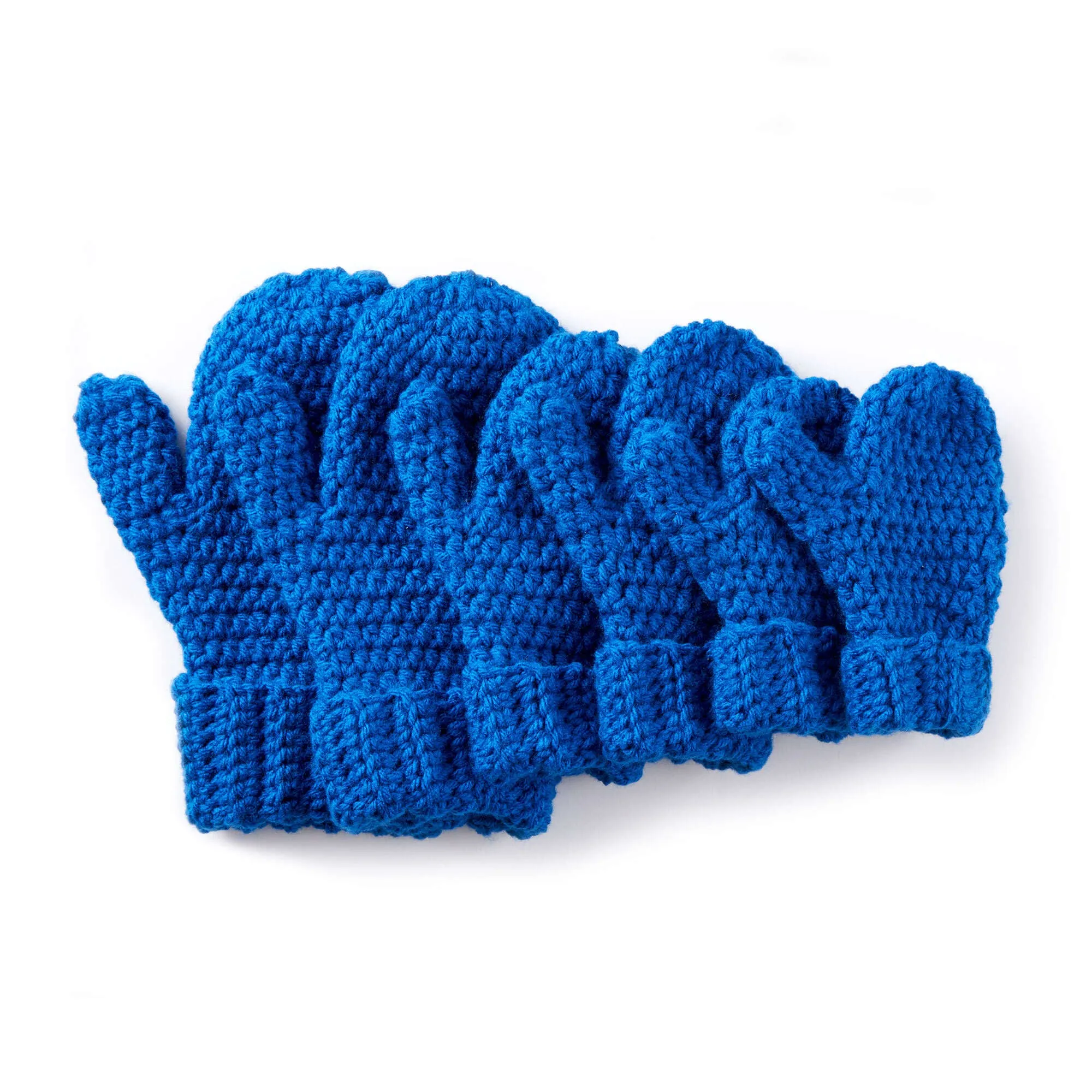 Caron Hands Full Crochet Mittens