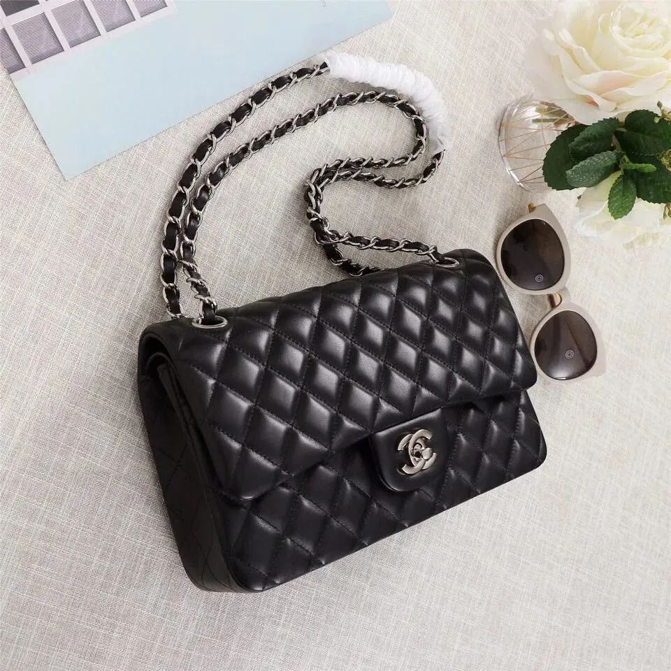 Chanel Classic Double Flap 25 Shoulder Bag Black