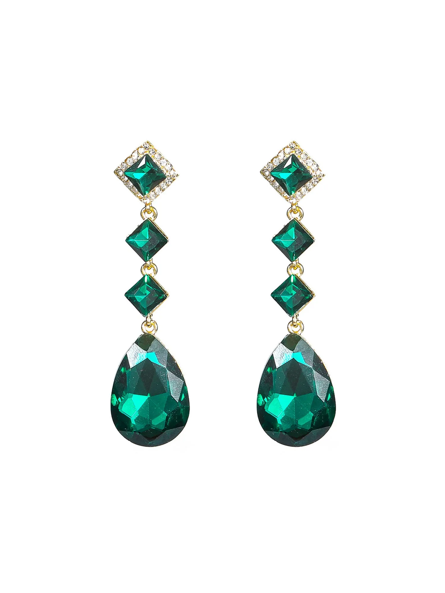 Colorful Crystal Rhinestone Earrings