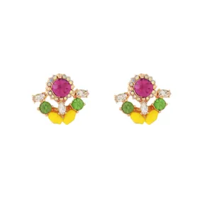 Colorful Crystal Stud Earrings