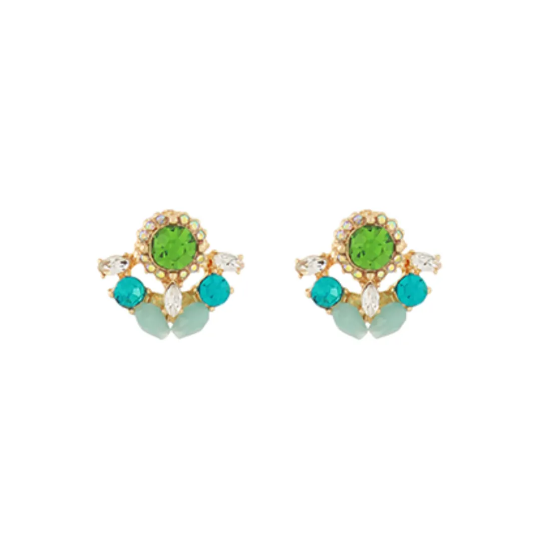 Colorful Crystal Stud Earrings