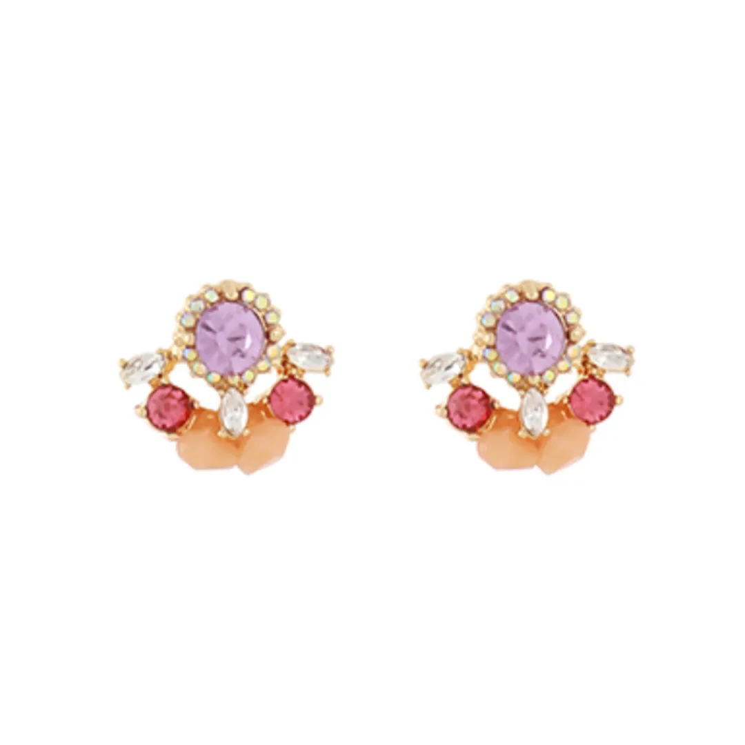 Colorful Crystal Stud Earrings