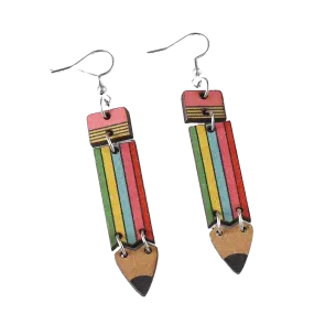 Colorful Pencil Earrings