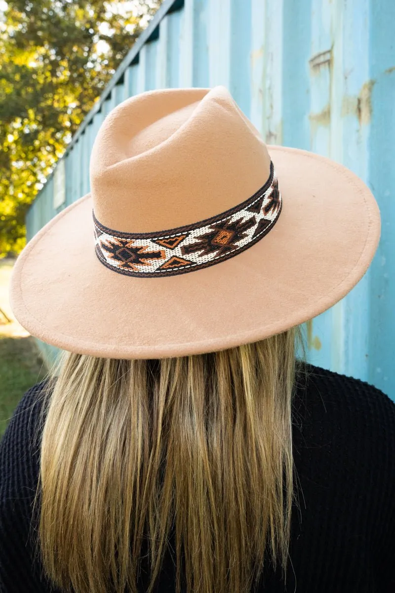 Copper Mesa Felt Hat, Taupe