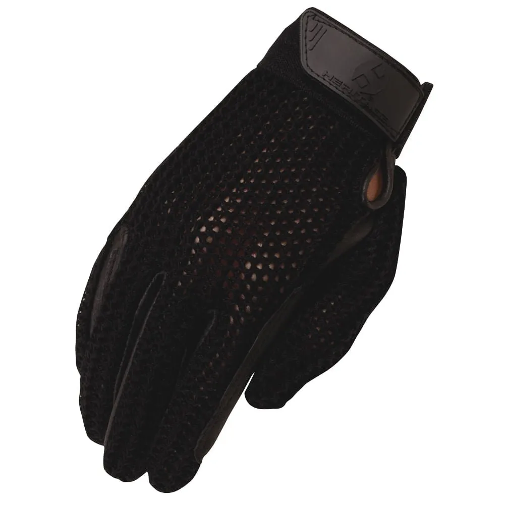 Crochet Riding Gloves, Adult