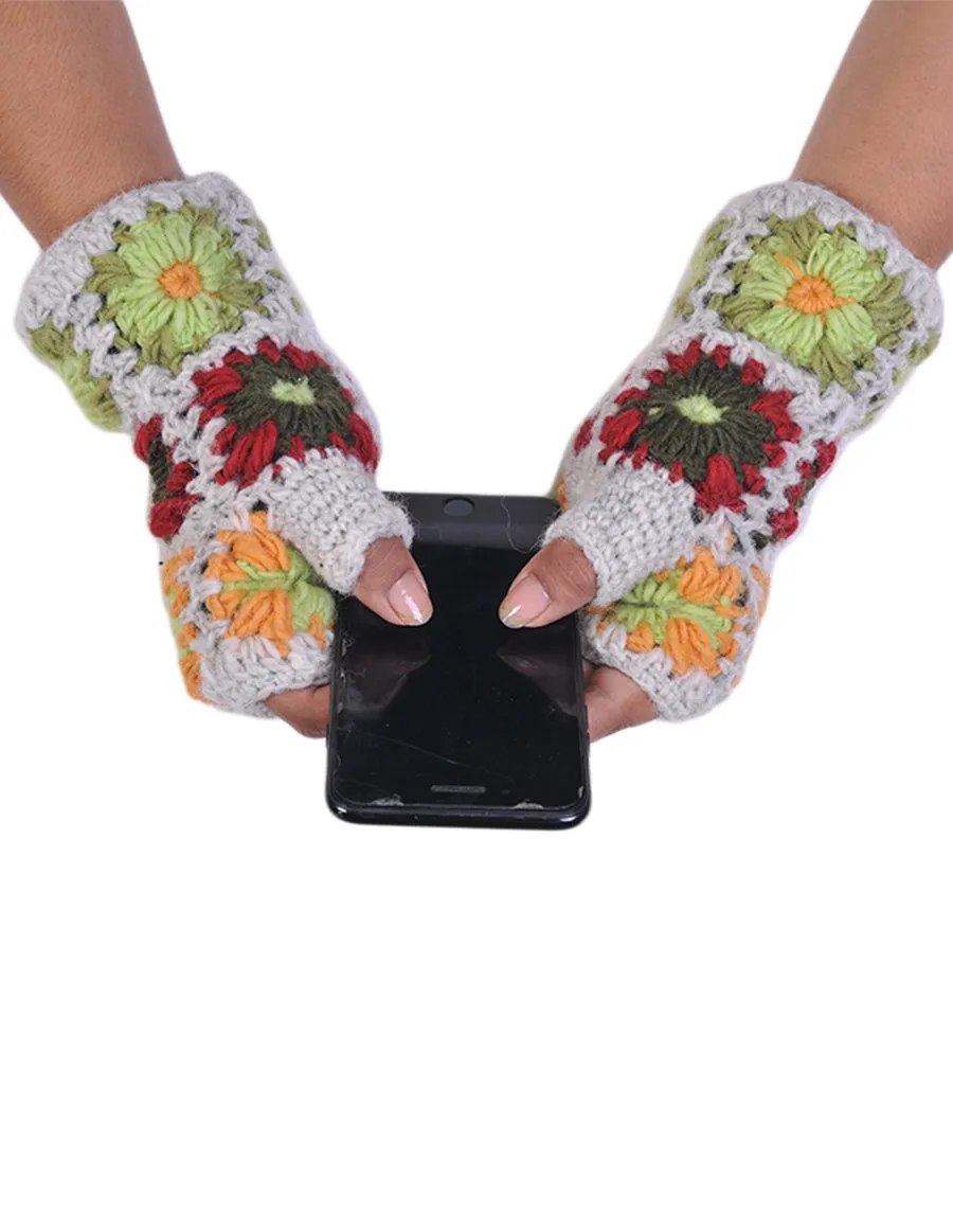 Crochet Woolen Handwarmer