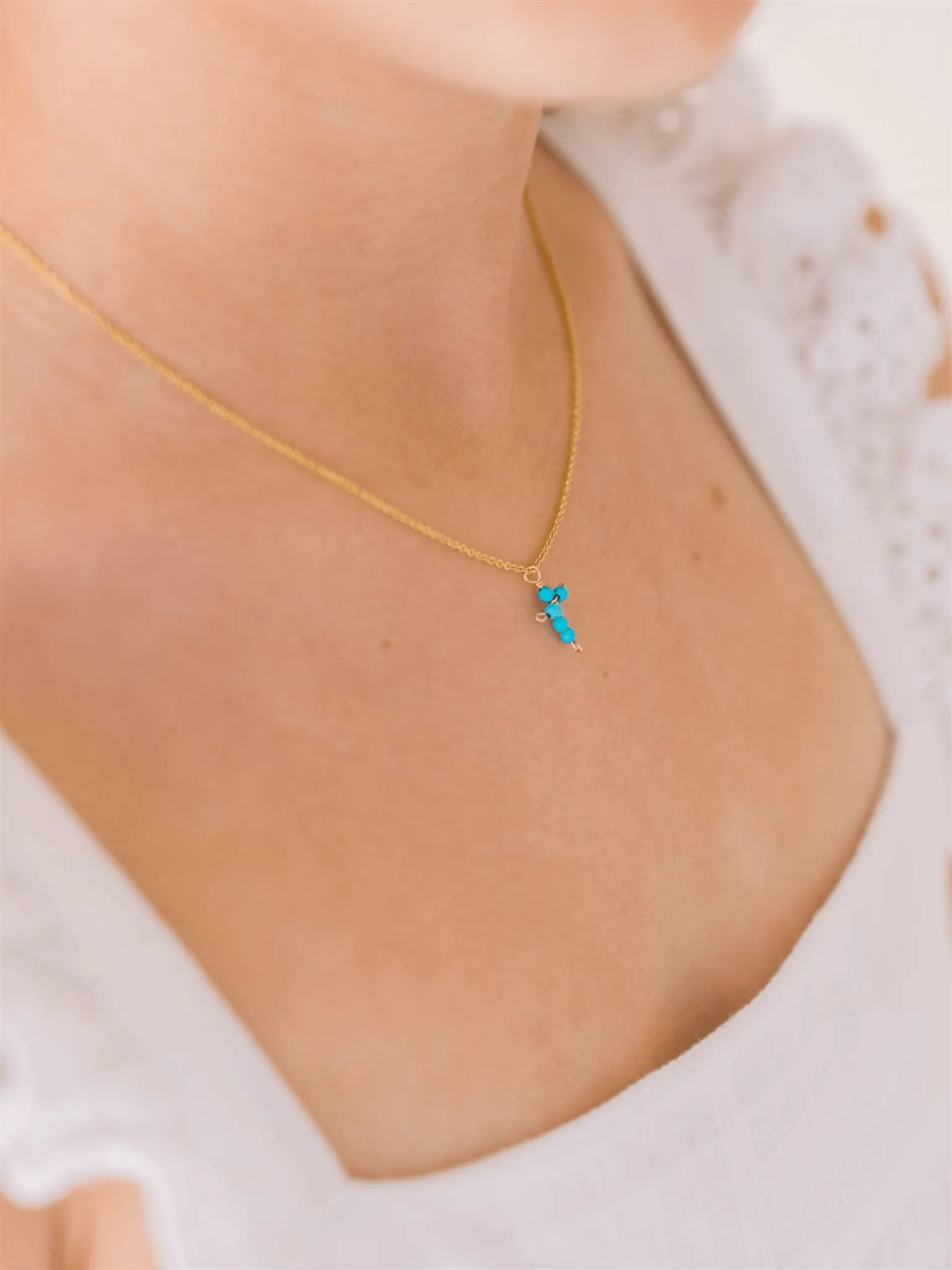 Cross Necklace in Turquoise