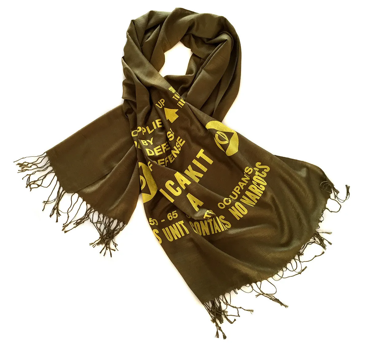 Custom Color Printed Scarves, Linen-Weave Pashmina