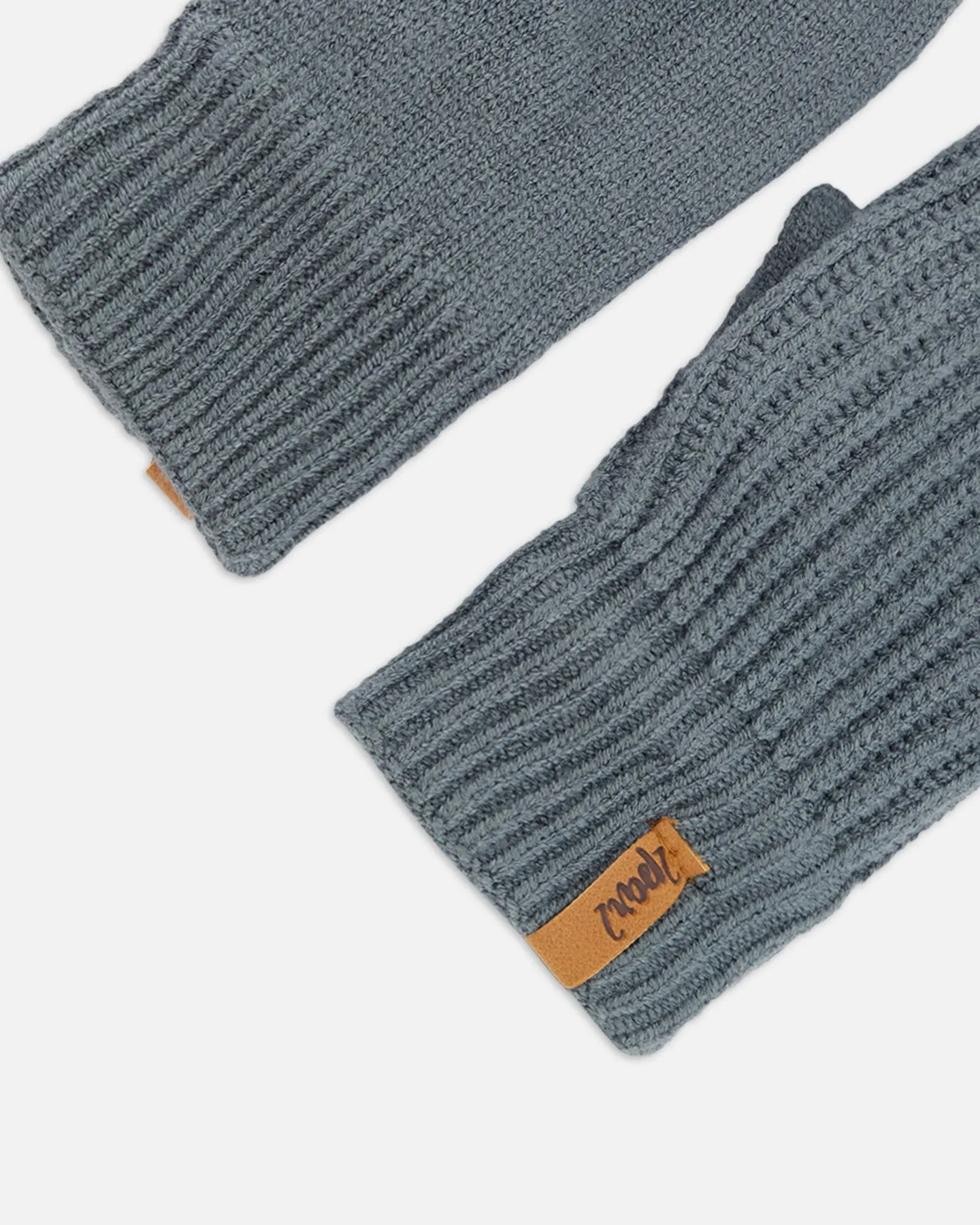 Deux par Deux Kid's Knitted Mittens Hunter Green