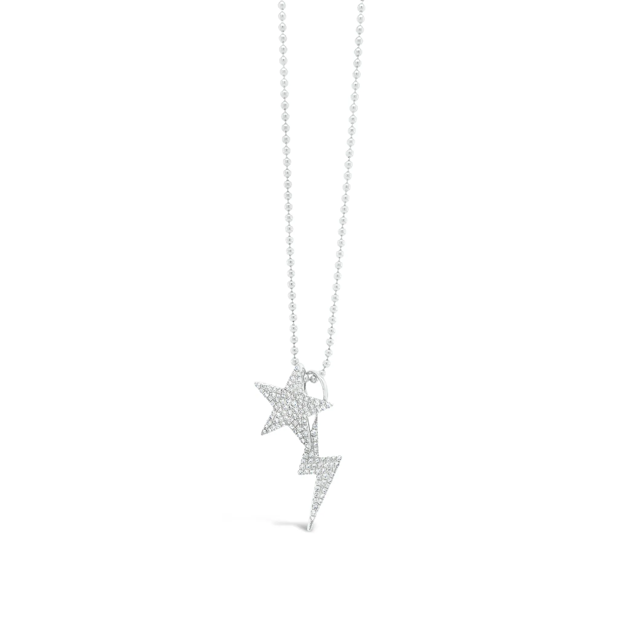 Diamond Star & Lightning Bolt Pendants