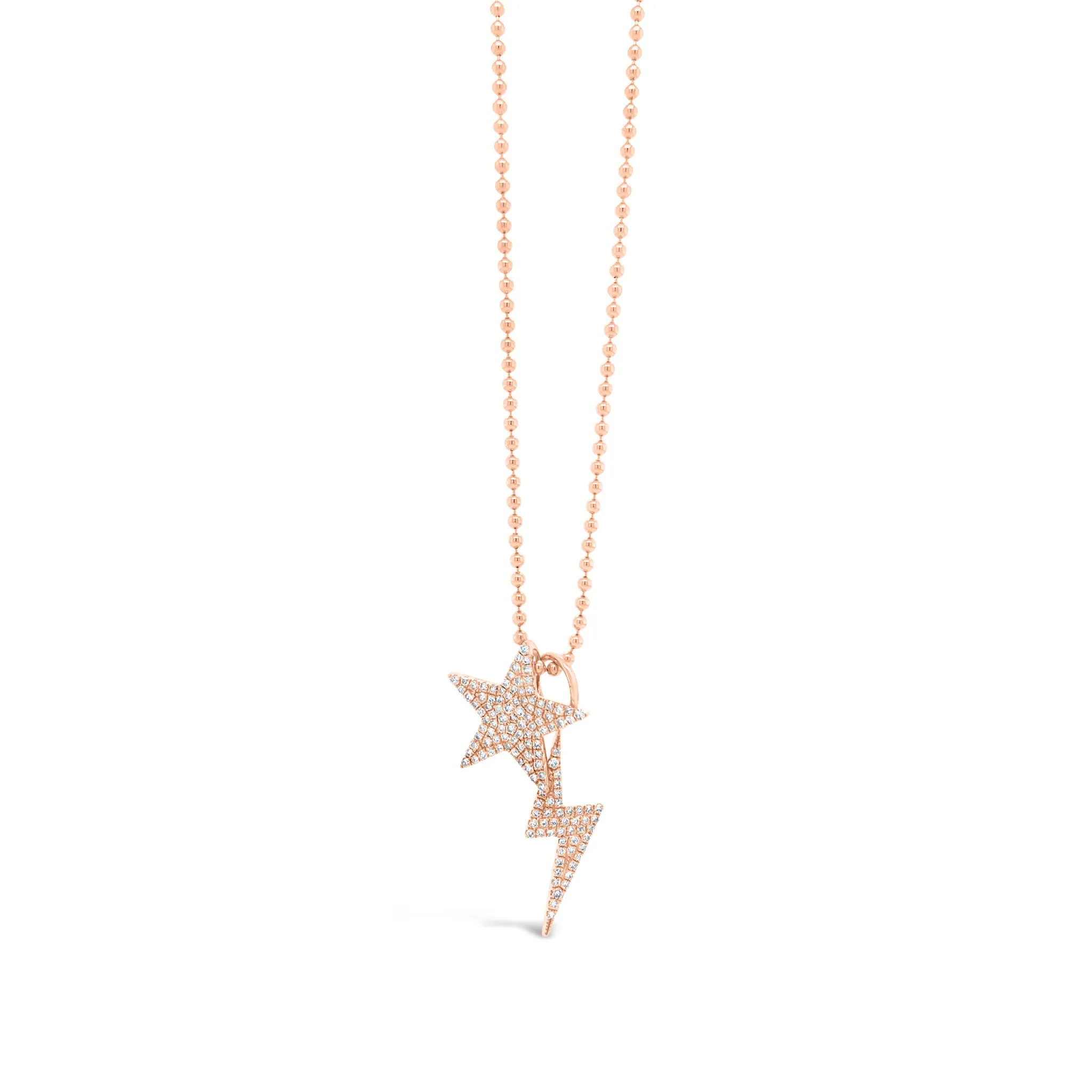 Diamond Star & Lightning Bolt Pendants