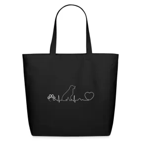 Dog heartbeat Eco-Friendly Cotton Tote