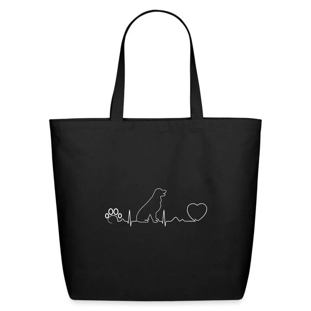 Dog heartbeat Eco-Friendly Cotton Tote