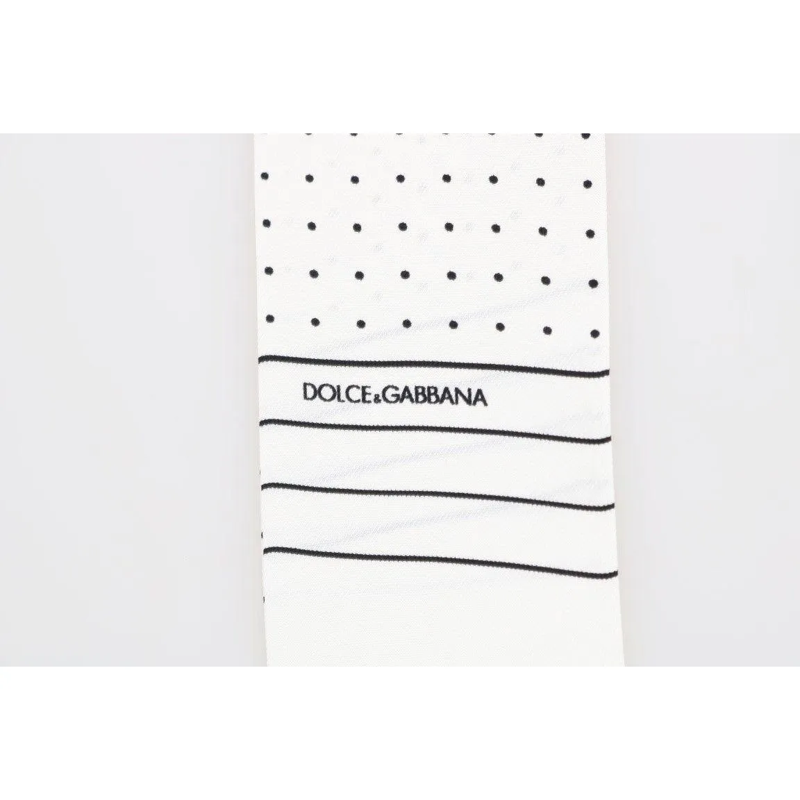 Dolce & Gabbana Elegant Silk Polka Dot Men's Scarf Wrap