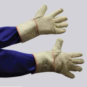 GRANGE TERRY TOWELLING COTTON GLOVE - CANVAS CUFF 10CM