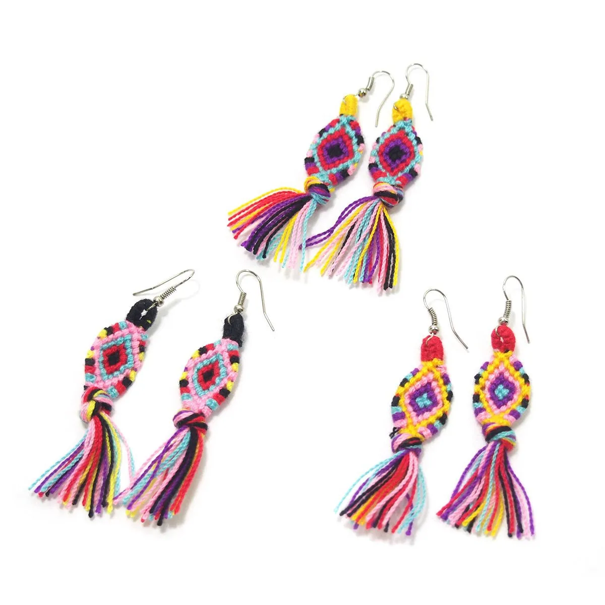 Hilltribe Crocheted Earrings, A