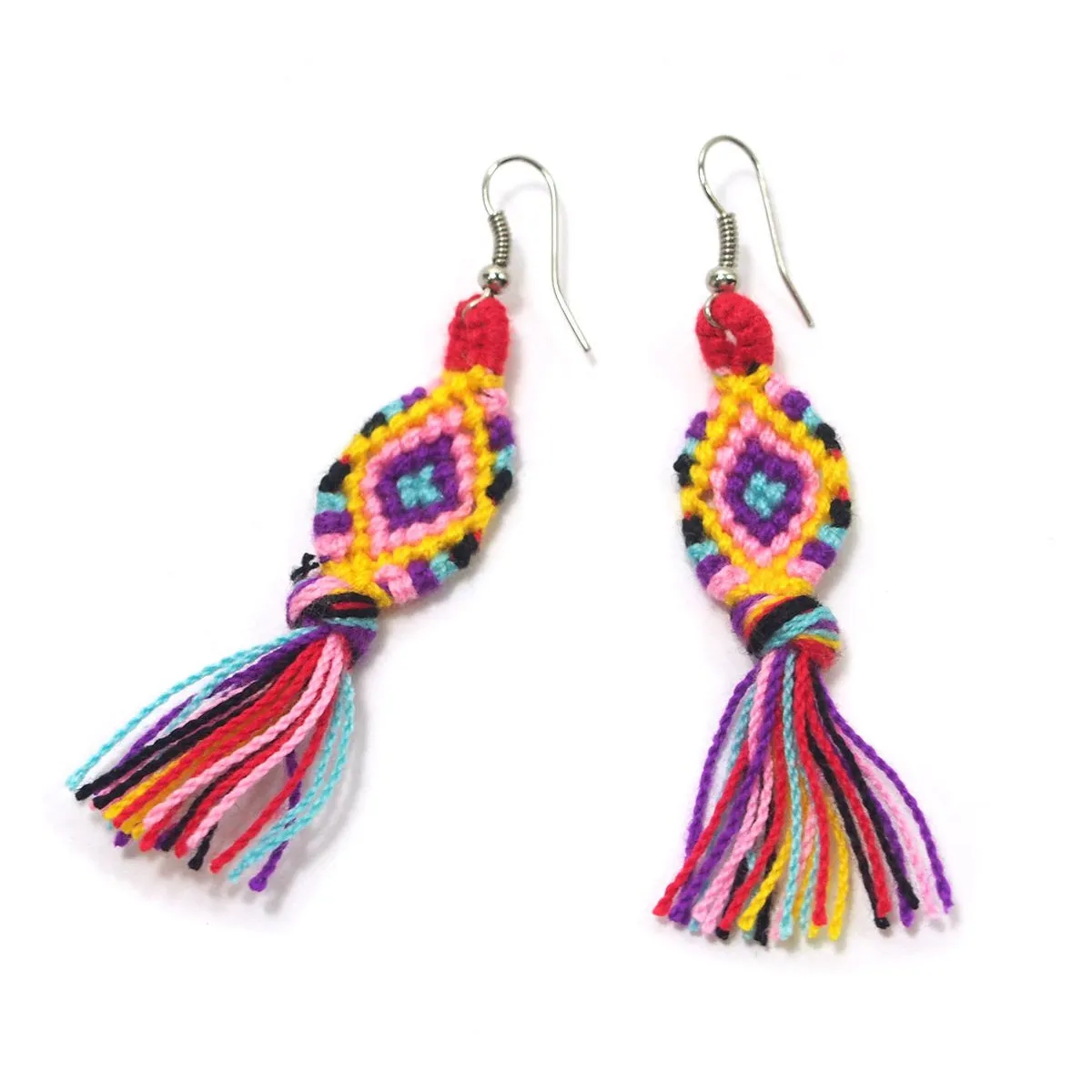 Hilltribe Crocheted Earrings, A