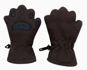 Infant & Toddler Brown Fleece Mittens