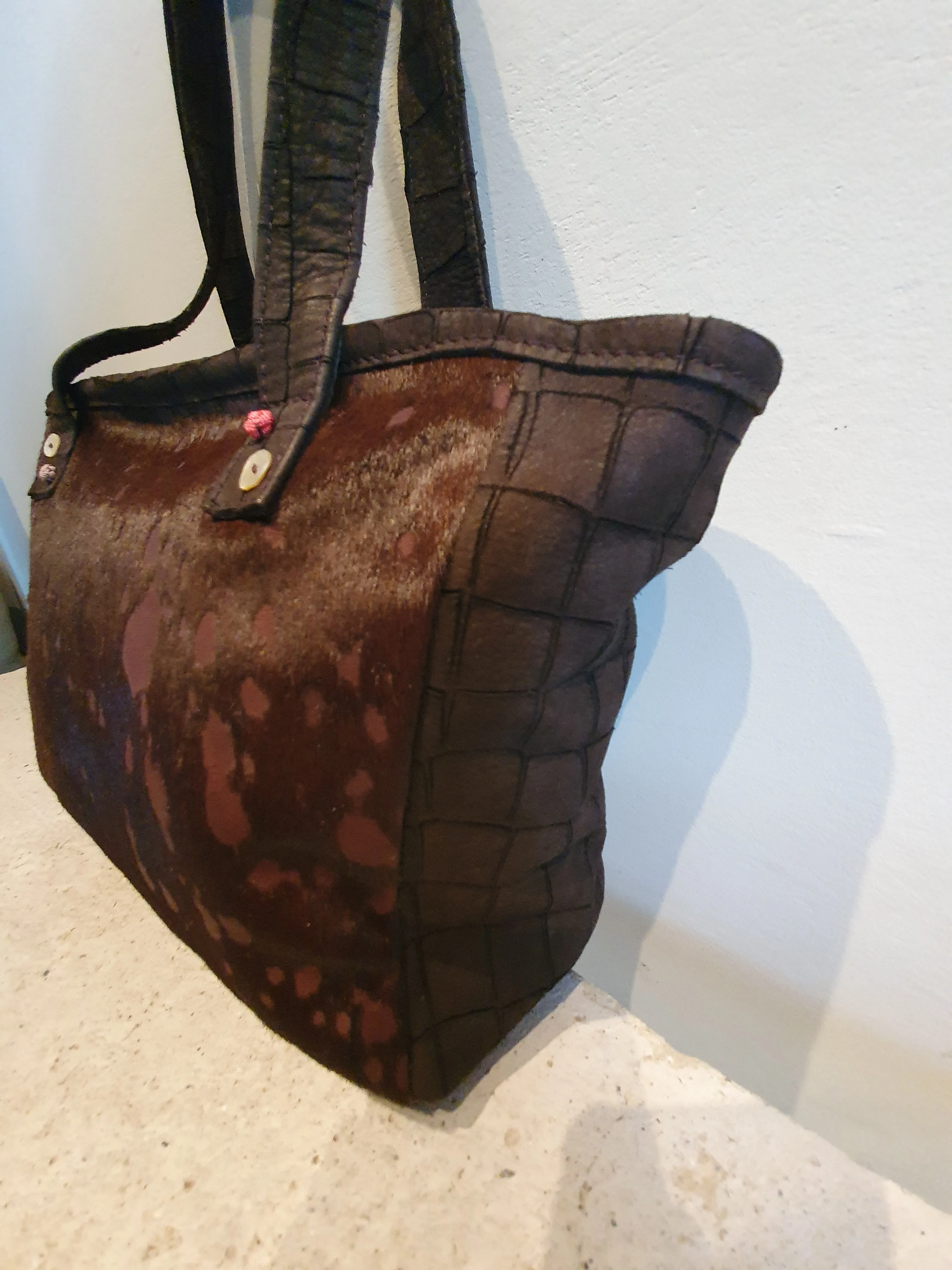 leather &fabric bags NORA