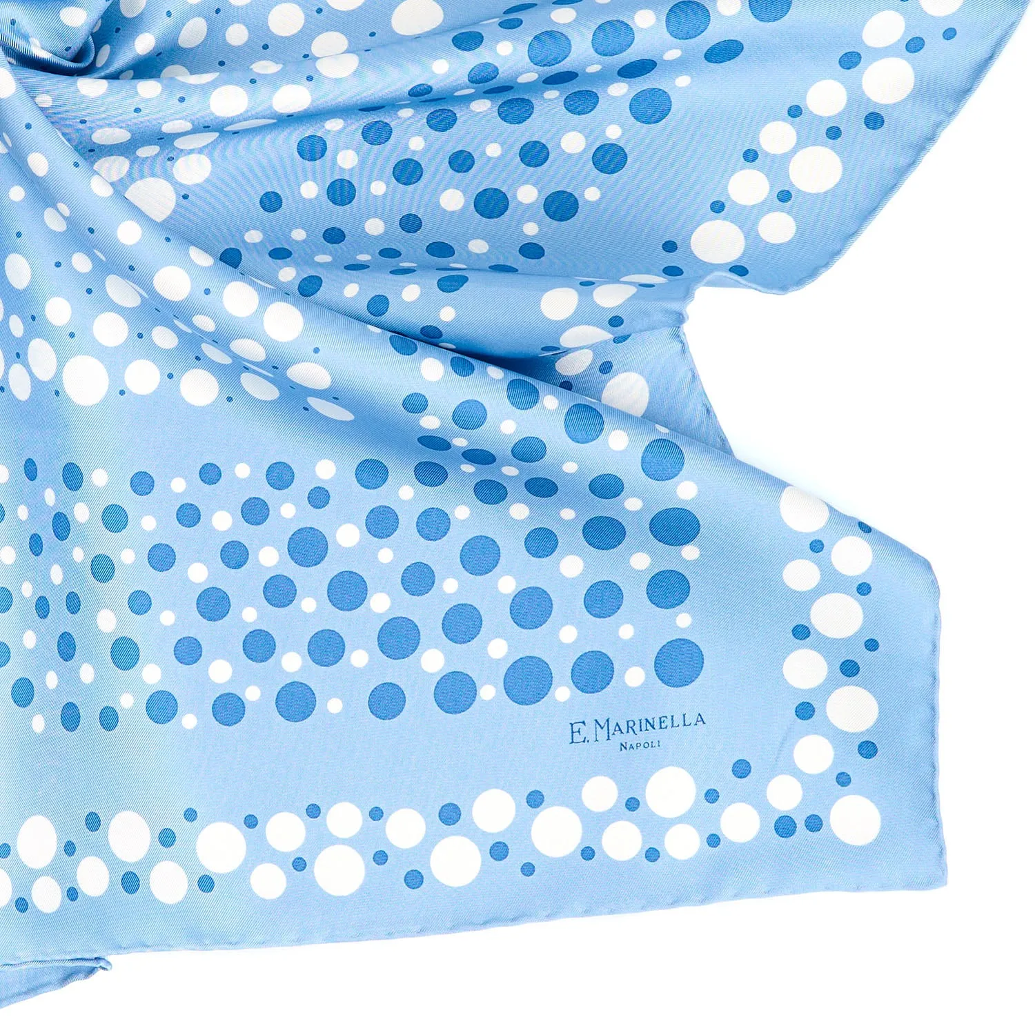 LIGHT BLUE SILK SCARF 65