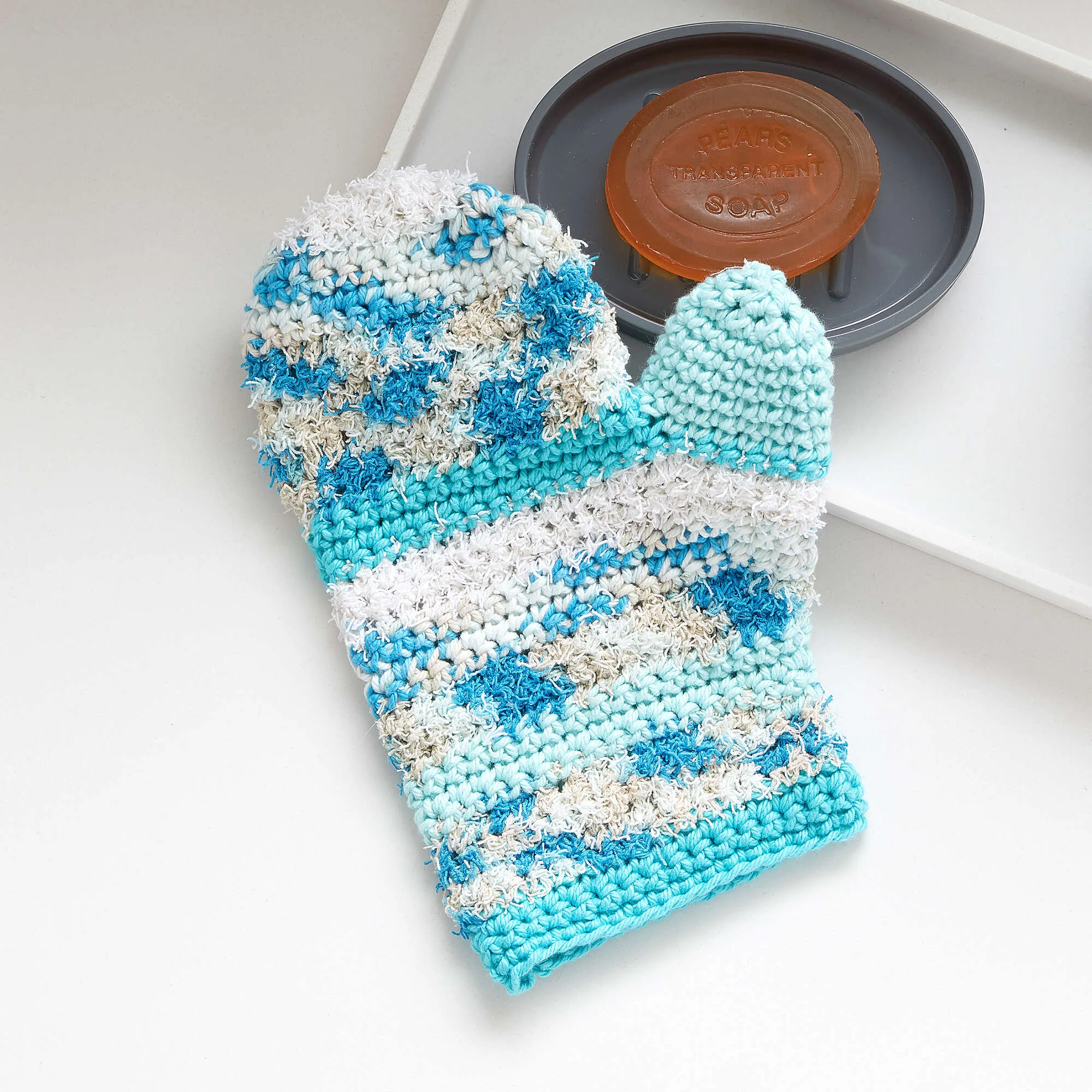 Lily Sugar'n Cream Scrub Clean Crochet Bath Mitt