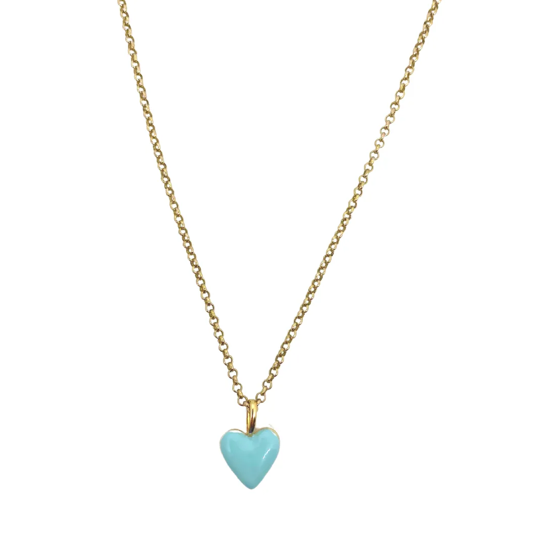 Little Enamel Heart Necklace