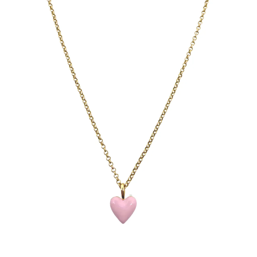 Little Enamel Heart Necklace