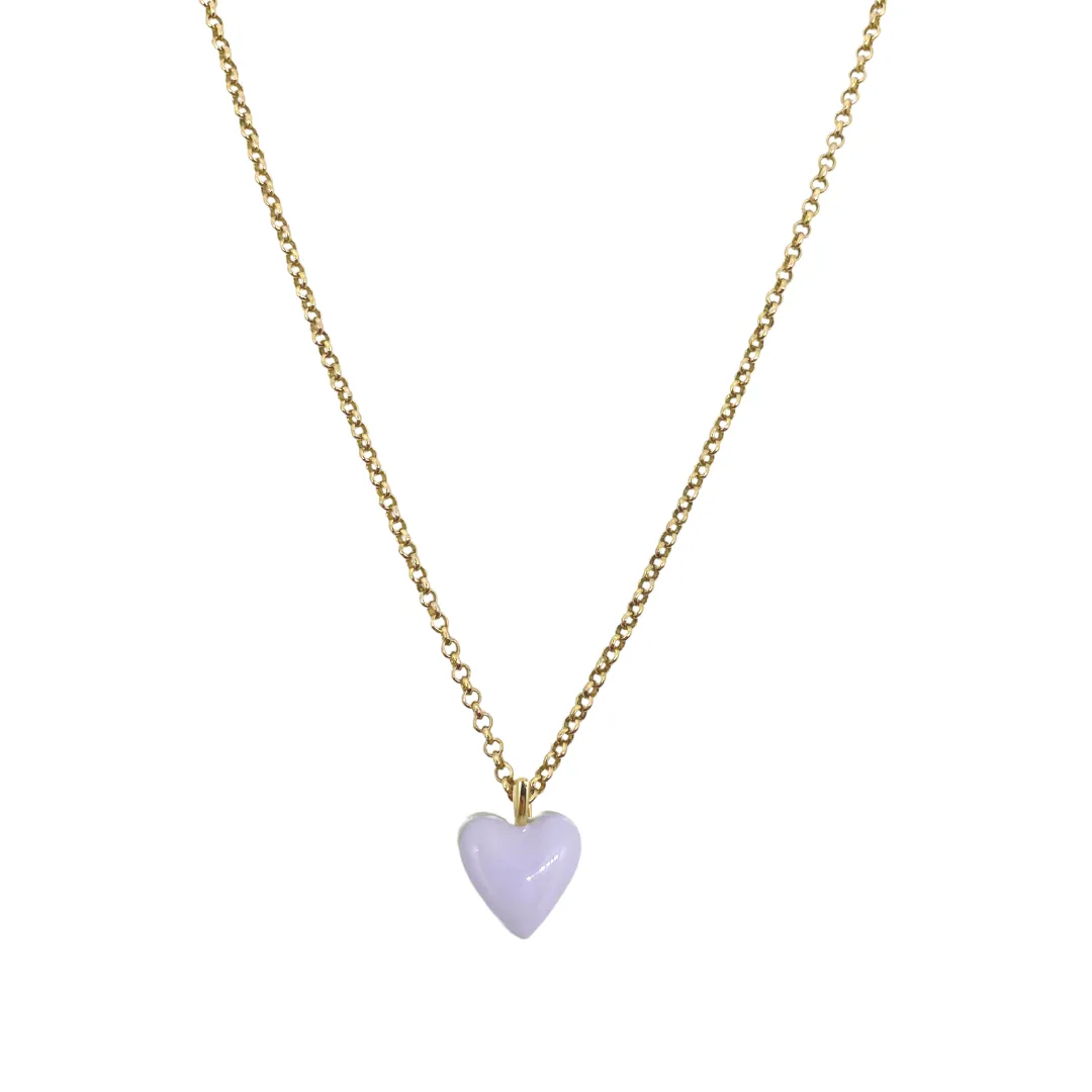 Little Enamel Heart Necklace