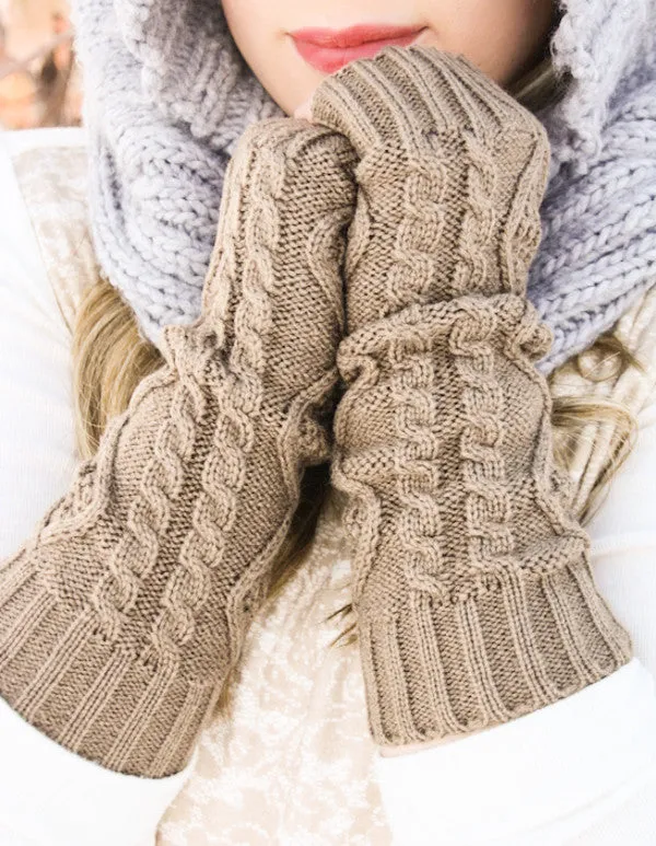 Long Knit Fingerless Gloves | 7 Colors