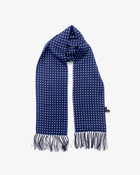 Men's Silk Polka Dot Aviator Scarf - The Westminster Aviator