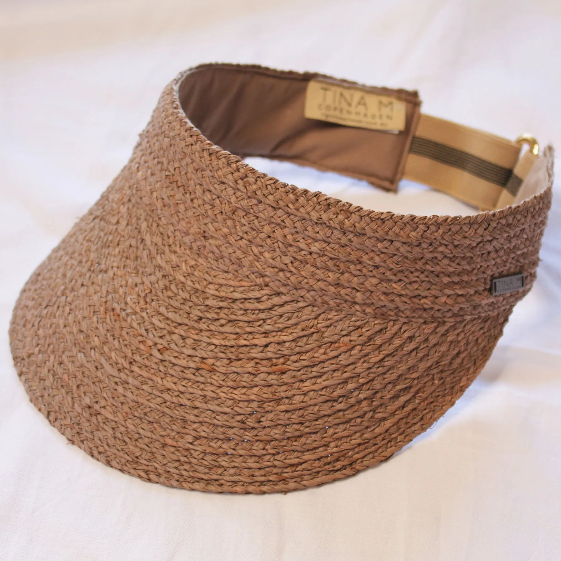 Noosa Raffia Visor - Taupe