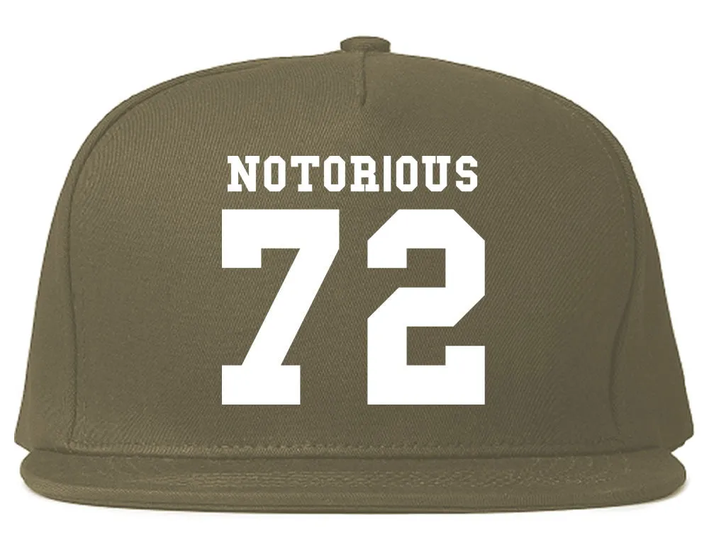 Notorious 72 Team Jersey Snapback Hat Cap