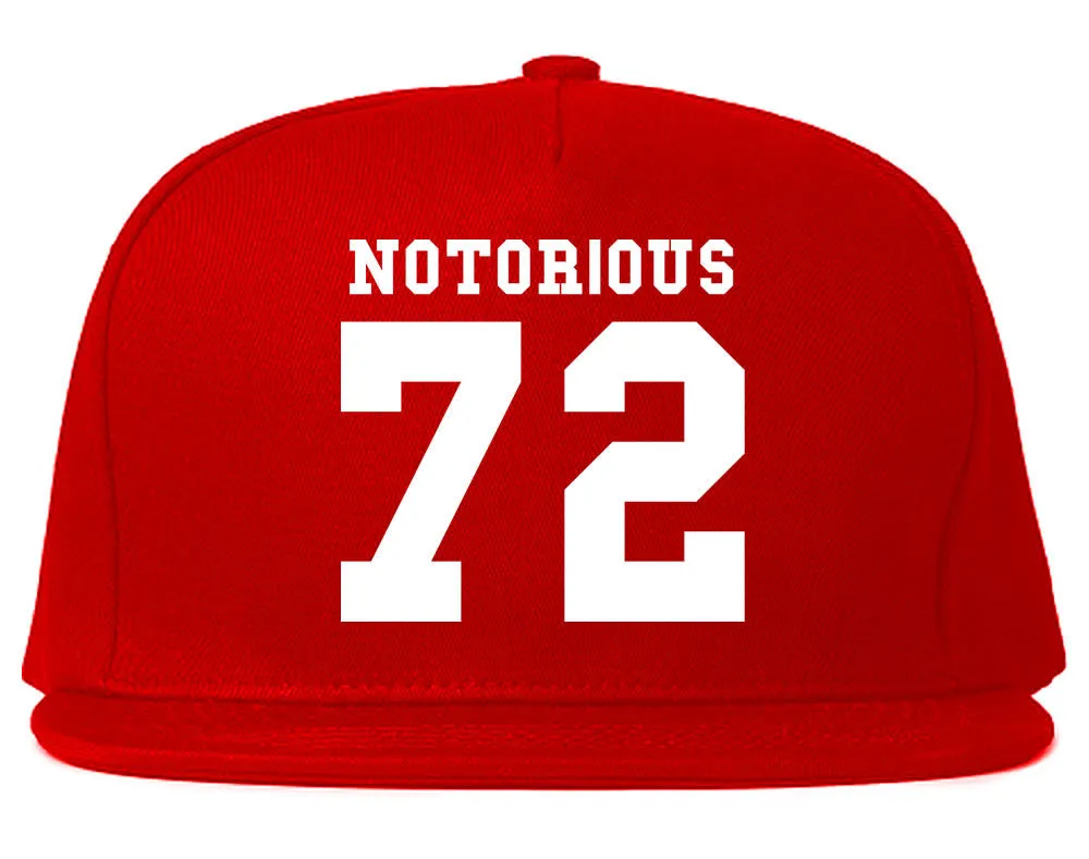 Notorious 72 Team Jersey Snapback Hat Cap