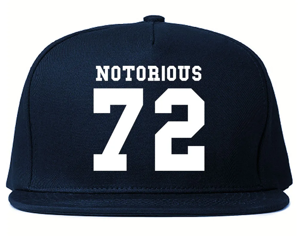 Notorious 72 Team Jersey Snapback Hat Cap